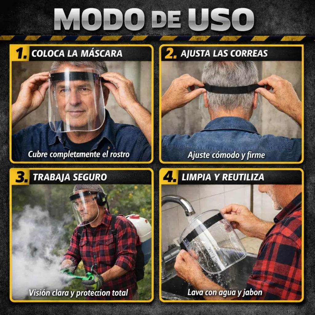 Máscara Protectora Facial Transparente