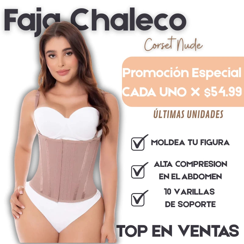 Faja Costillera Corset Nude