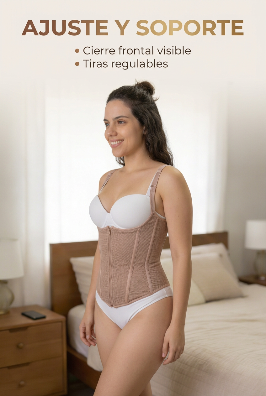 Faja Costillera Corset Nude